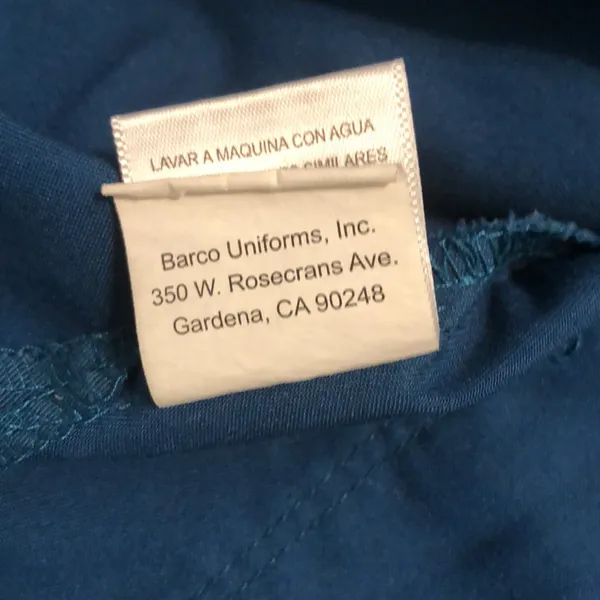 Grey’s Anatomy Professional Wear By Barco Ocean Blue Women’s Medium Scrub Top - Image 7