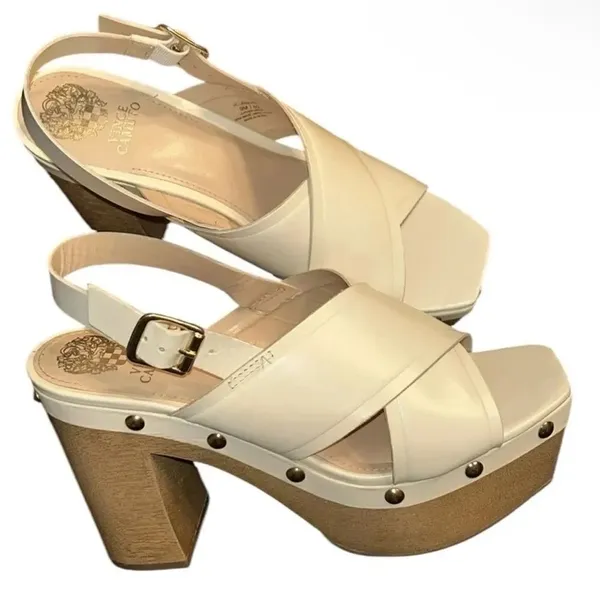 Vince Camuto Cream/ Ivory Slingback Sandals(Size 9M) - Image 6