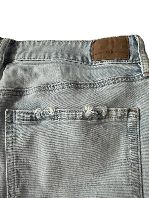American Eagle Super High- Rise Baggy Wide Leg Ankle Jeans - Image 7