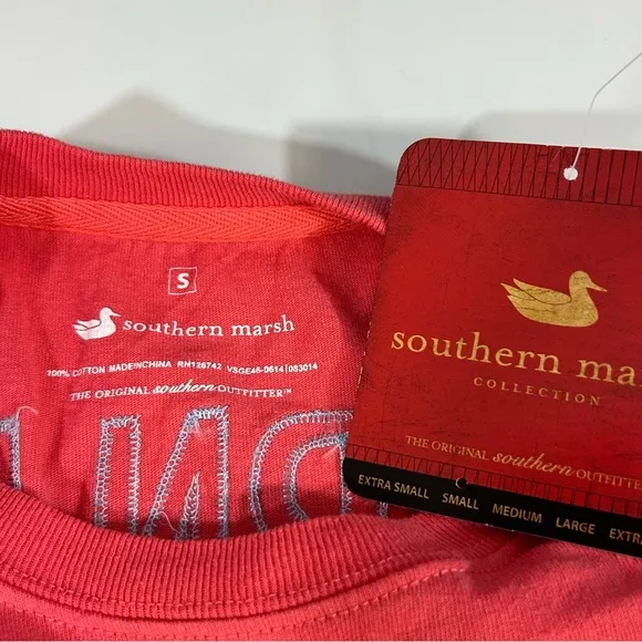 Southern Marsh Original Rebecca Jersey Strawberry Fizz With Blue Seersucker‎ NWT - Image 8