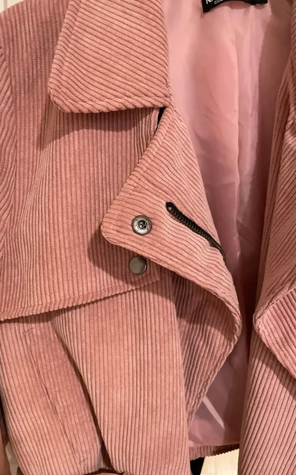 Nasty Gal Pink Corduroy Jacket - Image 5