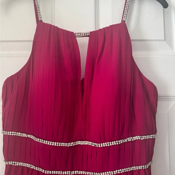 Long Fuchsia Evening Gown - Image 2