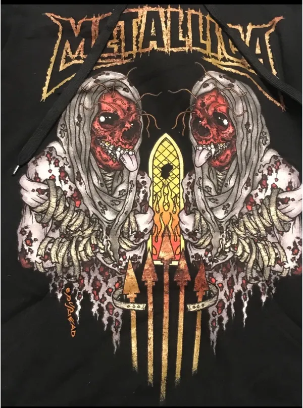 Hot Topic Metallica Mens throw on hoodie - Image 2