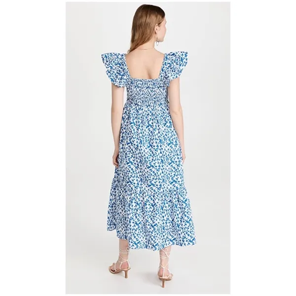 O.P.T. Tuscany‎ Dress Blue and White Floral Size Small - Image 2