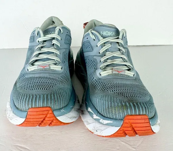Hoka One One Bondi 7 Everyday Running Sneakers Women's Size 8 Blue Fog - Image 4