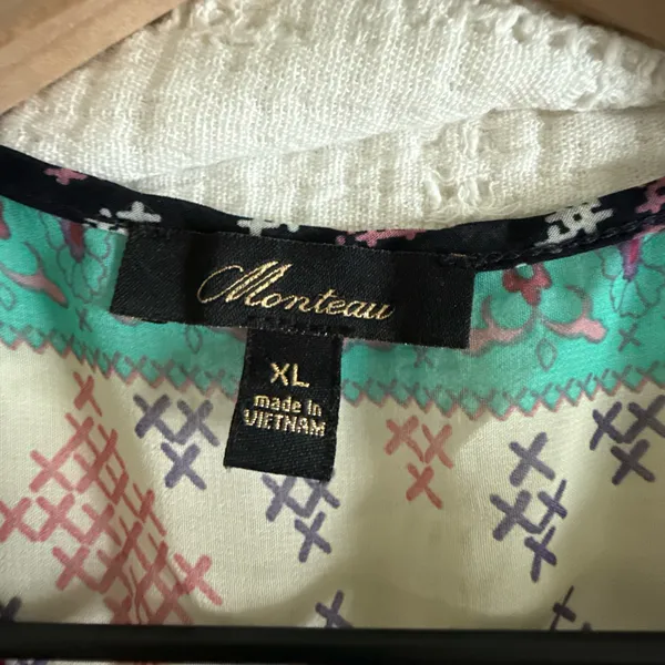 Boho long sleeve top Purple Size XL - Image 3