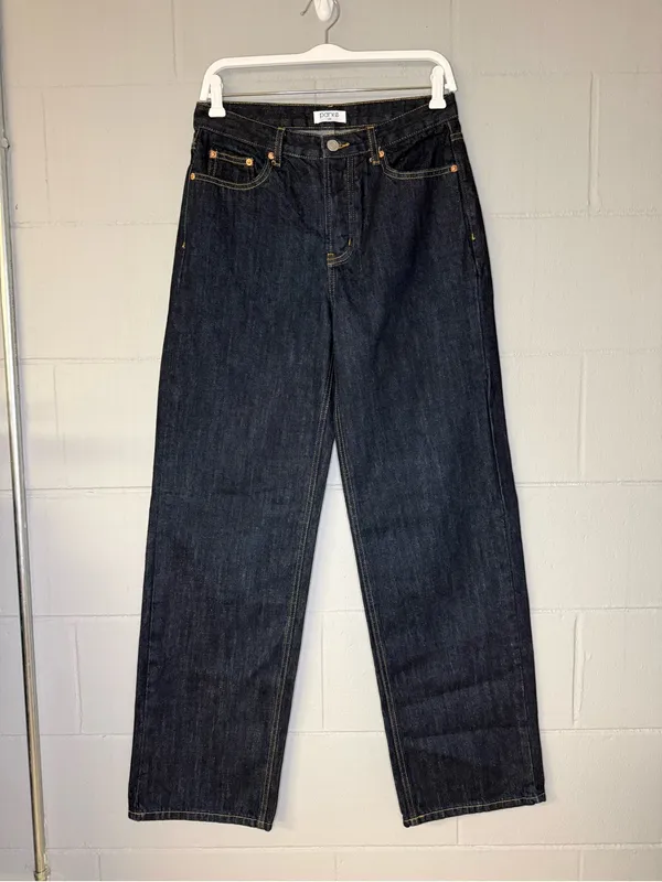 Parke 90's Straight Jeans in Dark Wash Women’s Size 28 100% Organic Cotton - Image 3