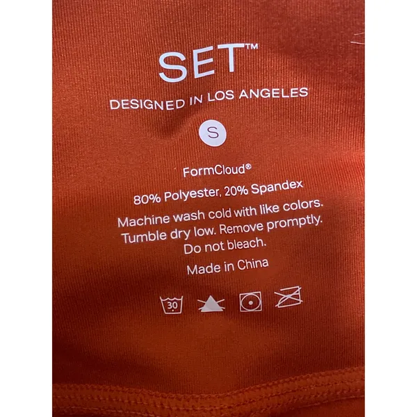 Set Active Form Cloud Brown Coral Yoga Workout Running Athletic Biker Shorts S - Image 5