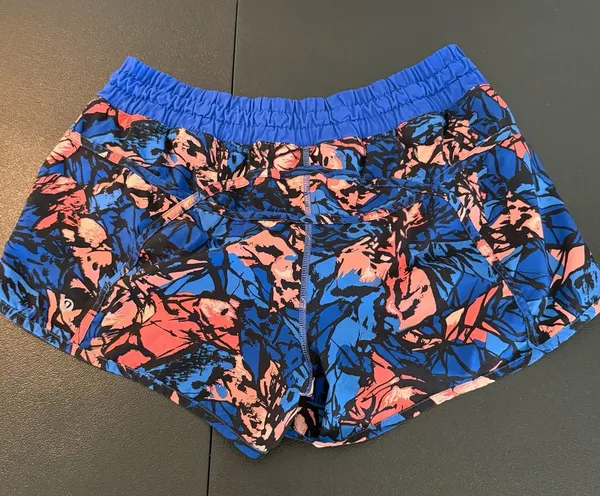 Lululemon Women's Tracker Short IV in Paint Storm Harbor Blue Multi - Image 2