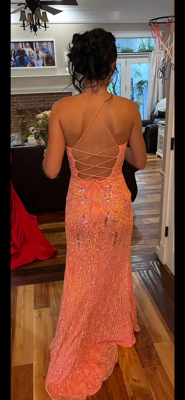 Prom dress Orange Size 00 - Image 3