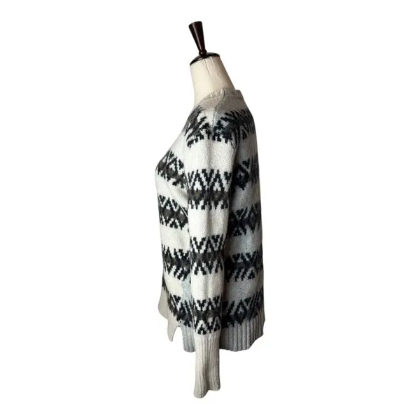 All Saints Catalina Jumper Sweater Women XS Ivory‎ Gray Wool Alpaca Knit Nordic - Image 7