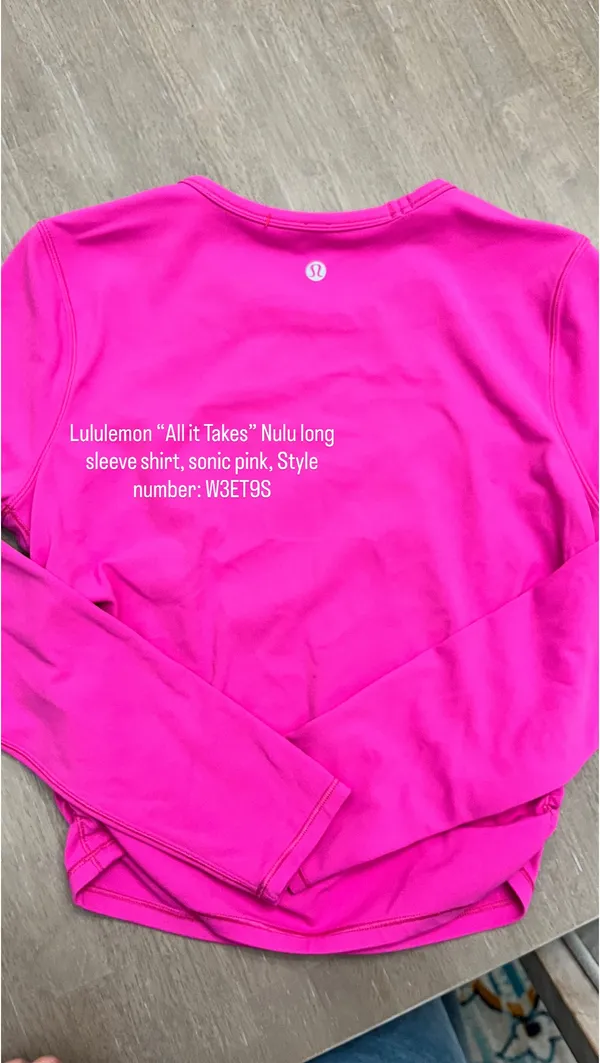 Lululemon workout long sleeve shirt  - Image 2