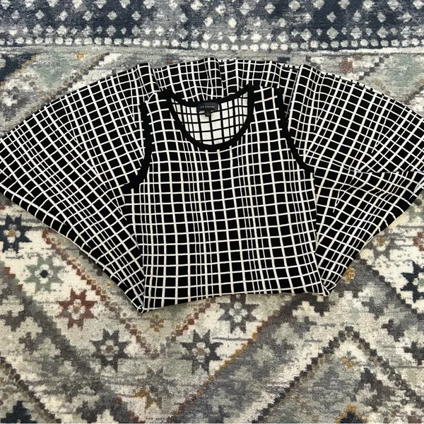 The Limited Checkered Windowpane Sweater Dress Womens Small Office Fall - Image 11