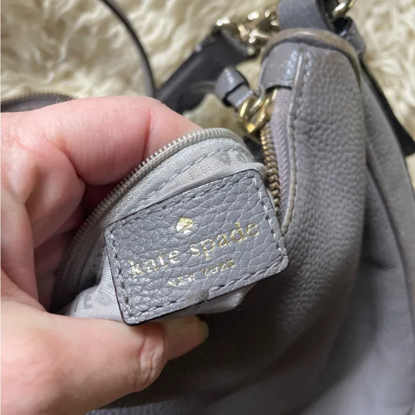 ♠️kate spade Mulberry street Vivian hobo bag in iced slate gray detachable strap - Image 9