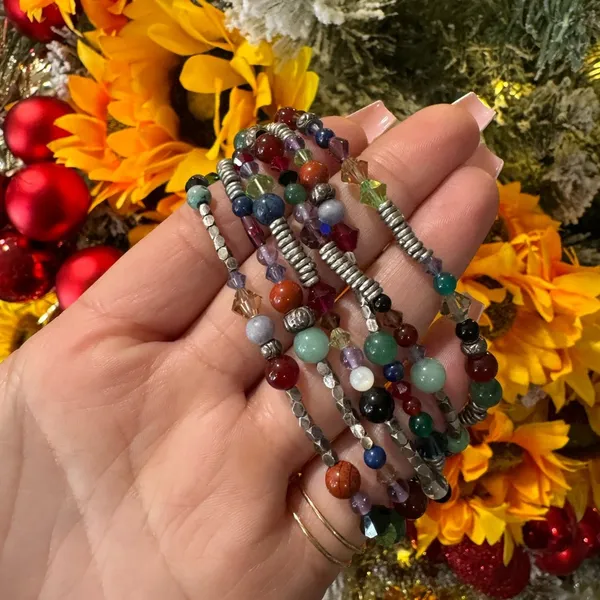 .925 sterling and crystal world handmade bracelet ✨ - Image 2