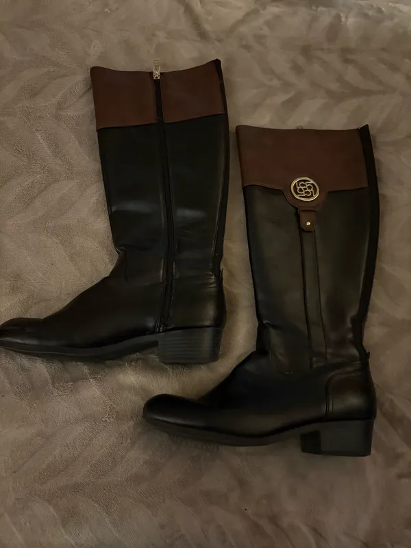 Liz Claiborne Leather Riding Boots 8 - Image 3