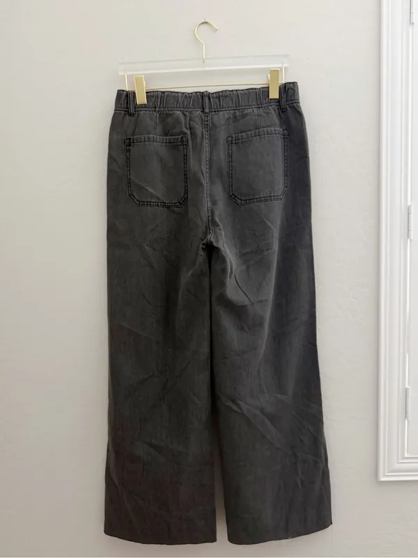 NWT Three Bird Nest Simply You Wide Leg Jeans washed black high-rise Boho Size L - Image 8