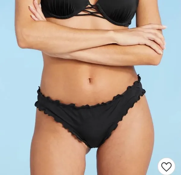 Black Bikini Set Shade & Shore ruffle pushup - Image 6
