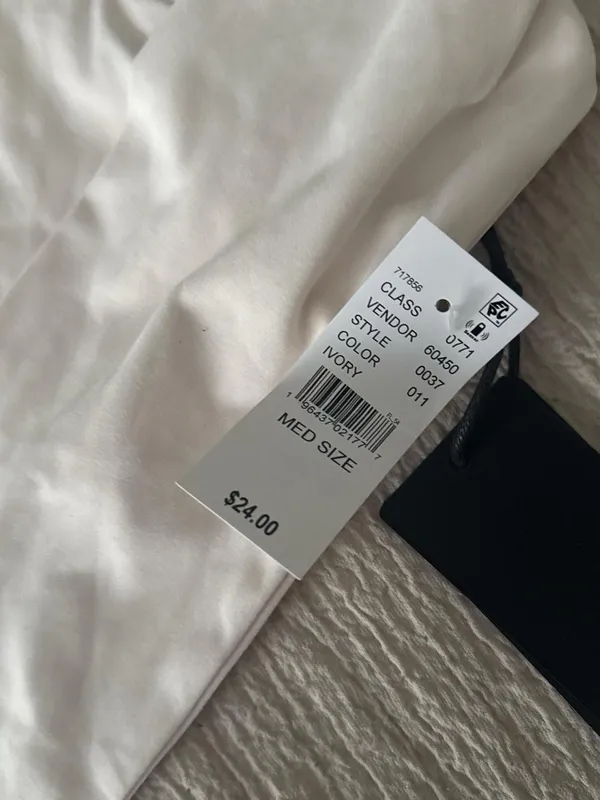 PacSun White Square Neck Crop Top - Image 3