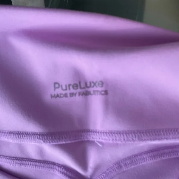 Fabletics Womens Leggings PureLuxe High Waisted Side Pockets Purple Small - Image 4