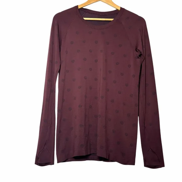 Lululemon Swiftly Tech Long Sleeve Shirt 2.0 Yogo Pop Cassis / Black - Image 2