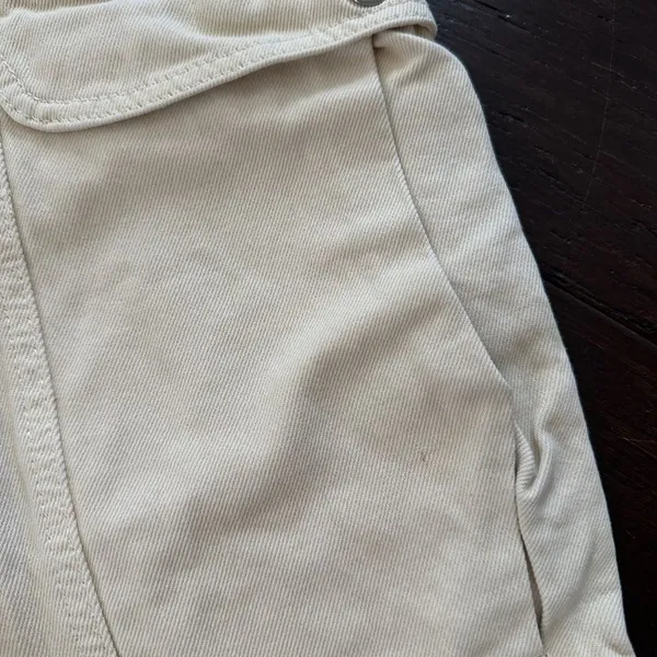 BDG Urban Outfitters Relaxed Skate Cargo Jeans Cream High Rise Size 27 - Image 13