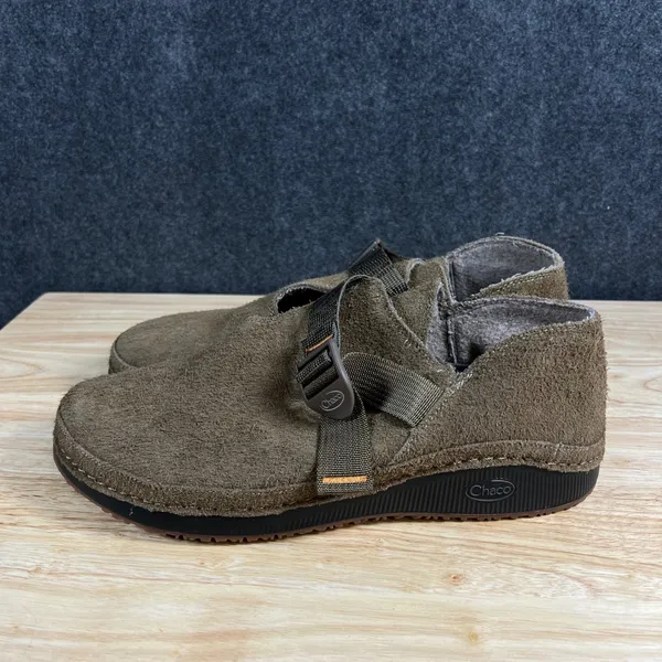 Chacos Paonia Suede Clogs Womens 12 Teak Brown Wool Blend Lining JCH108932 - Image 2