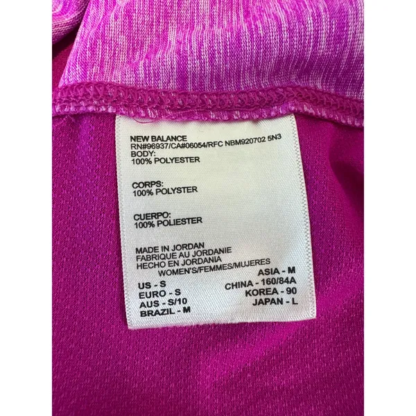 New‎ Balance Tank Top Women Small Purple Space Dye Racerback Athletic Minimalist - Image 5