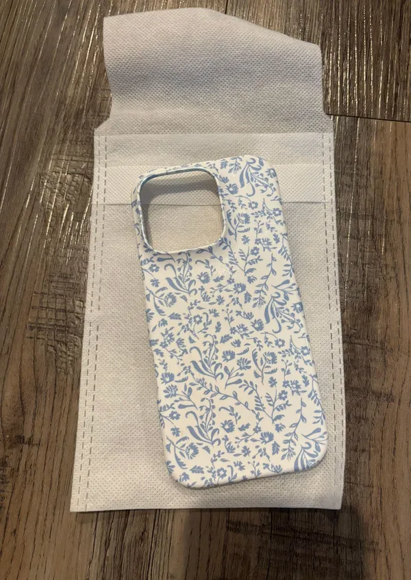 Society 6 Blue Floral Case - Image 2