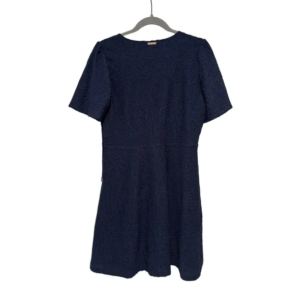 Michael Kors Navy Blue Embroidered Dress M - Image 9