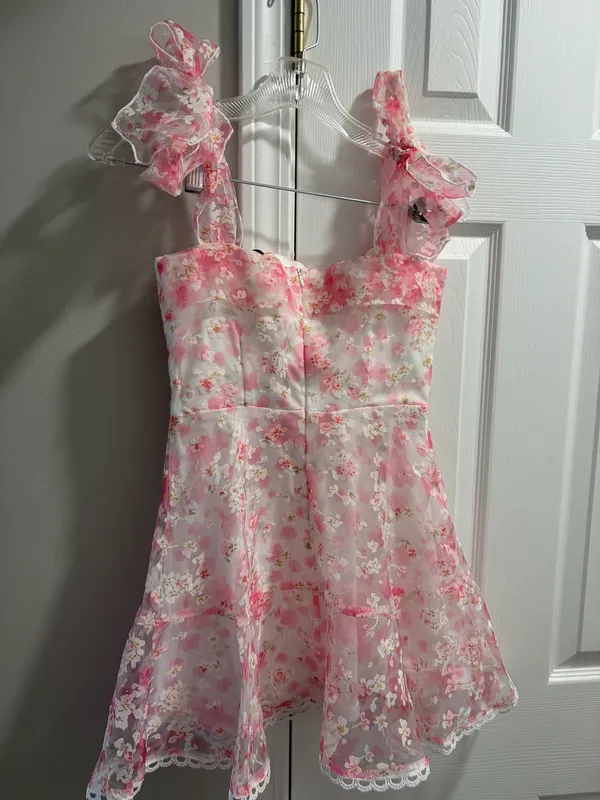 Lucy in the Sky Mini Dress Pink - Image 3