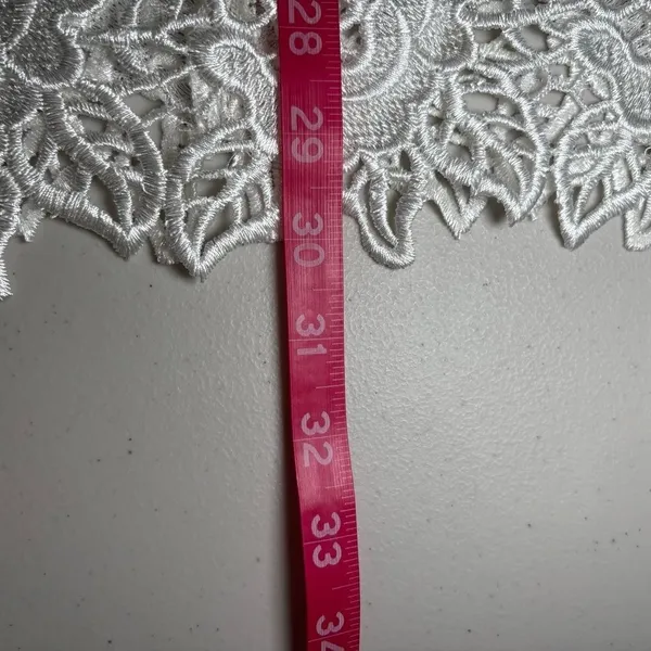 MM Couture Miss Me White‎ Strapless Lace Mini Dress Medium Wedding Cocktail - Image 12