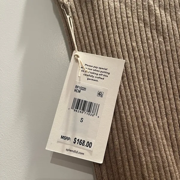 NWT Splendid Georgie Cashblend Cashmere Rib Lounge Pant Cedar Brown S - Image 9