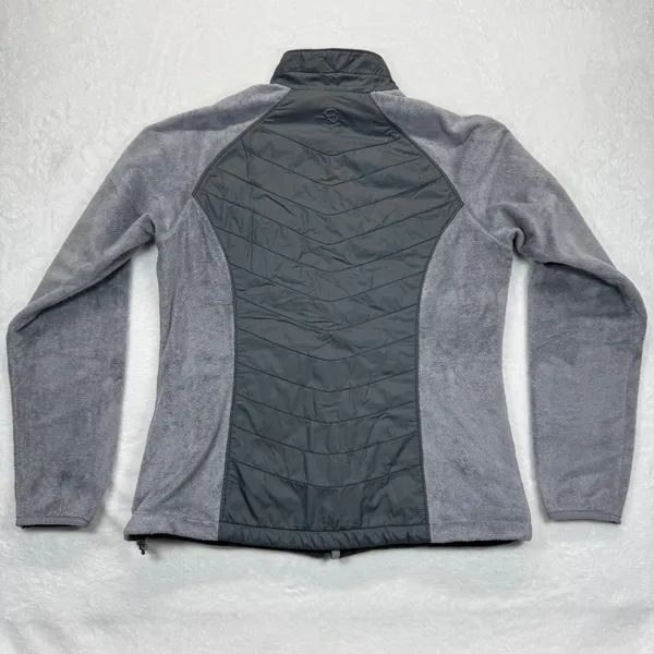 Mountain Hardwear Fleece Jacket Full Zip Puffer‎ Panel Gray Womens M - Image 8