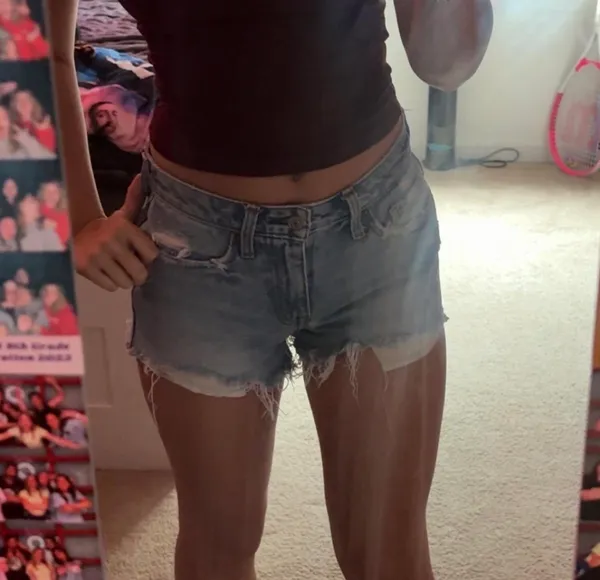 Abercrombie & fitch low rise jean shorts - Image 2