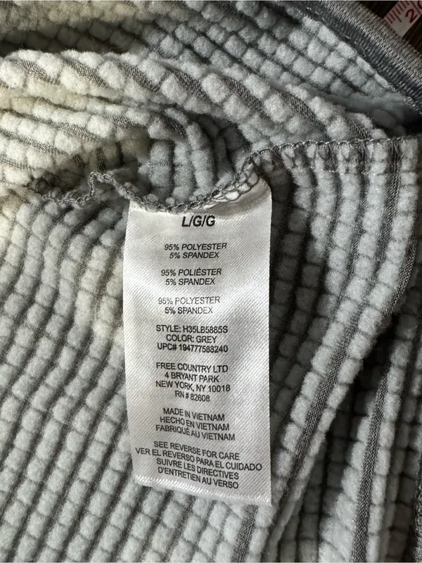 Free Country Gray Waffle Thermal Set - Image 10