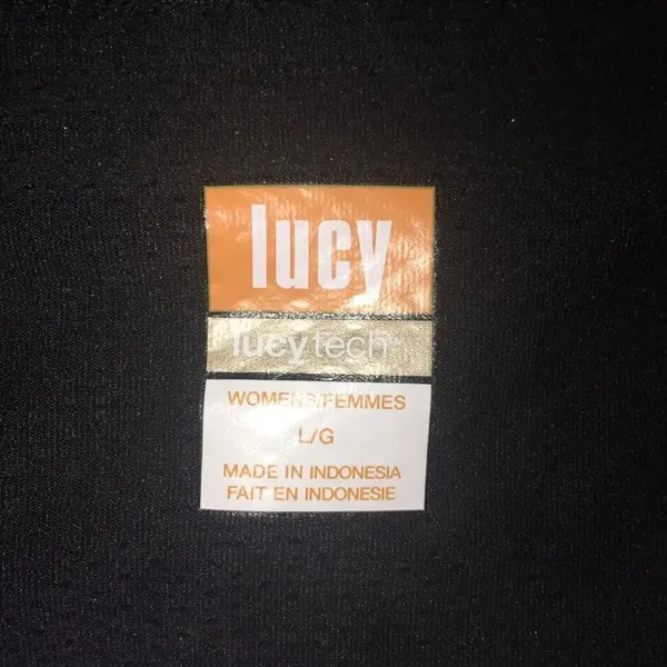 Lucy tech black and gray L 7/8 athletic leggings - Image 2