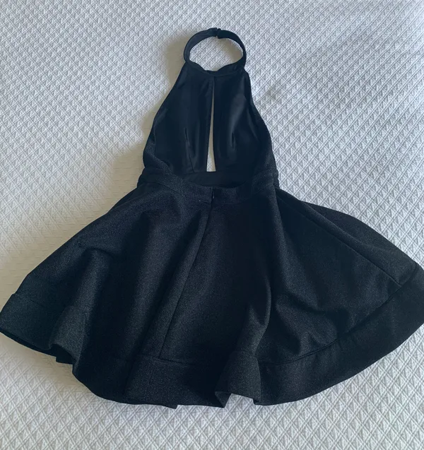 Black Open Back Mini Dress - Image 5