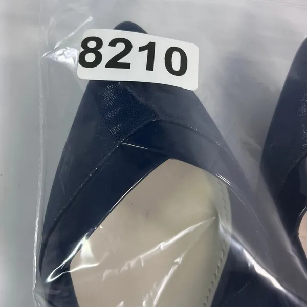Anne Klein Womens 9.5M‎ AK7MAUREEN Navy Blue Pointed Toe Kitten Heels Patent - Image 9