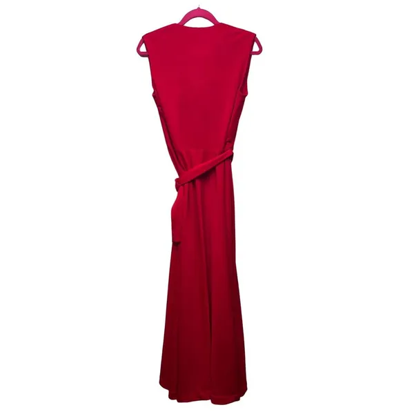 Vintage Ayes Unlimited Maxi Dress M/L True Wrap Gown Party Event Christmas - Image 10