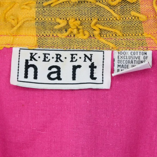 Vintage Keren Hart Colorblock Stringy Fringe Shaggy Rag Jacket - Image 9