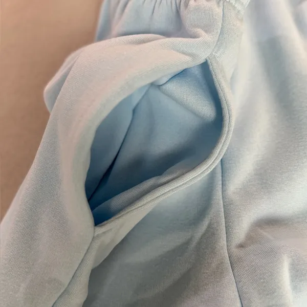 NEW Baby Blue Pull On Waist Open Straight Leg Sweatpants Size XXL #260784 - Image 3