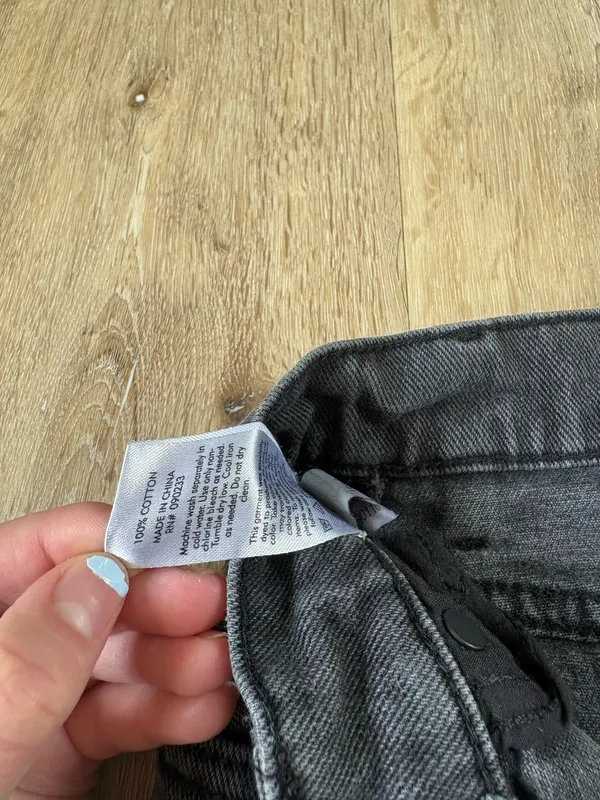 PacSun Black Distressed High Rise Straight Jeans - Image 6