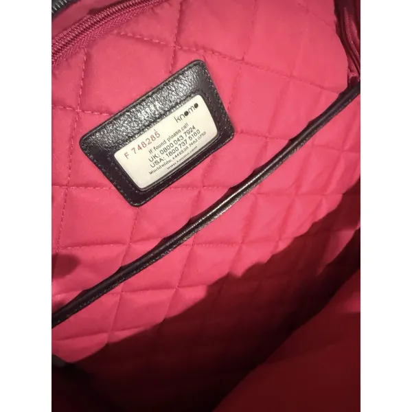Knomo Scala Wheeled Black Business Quilted Rolling Bag Travel‎ Laptop Work - Image 9