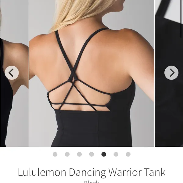 Lululemon Dancing Warrior Tank Top Black Size 2 - Image 4