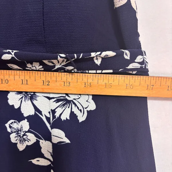 Premier Amore Floral Maxi Dress Womens L Navy Wedding Elegant Cocktail Party‎ - Image 7