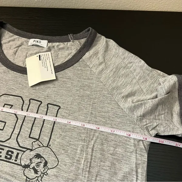 Piko Women’s Gray Oklahoma OSU Pokes Bamboo Top Medium NWT‎ - Image 9