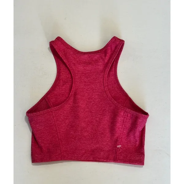 Outdoor Voices Athena Crop Tank Top Flamingo Pink Racerback Sports Bra XS - Image 4