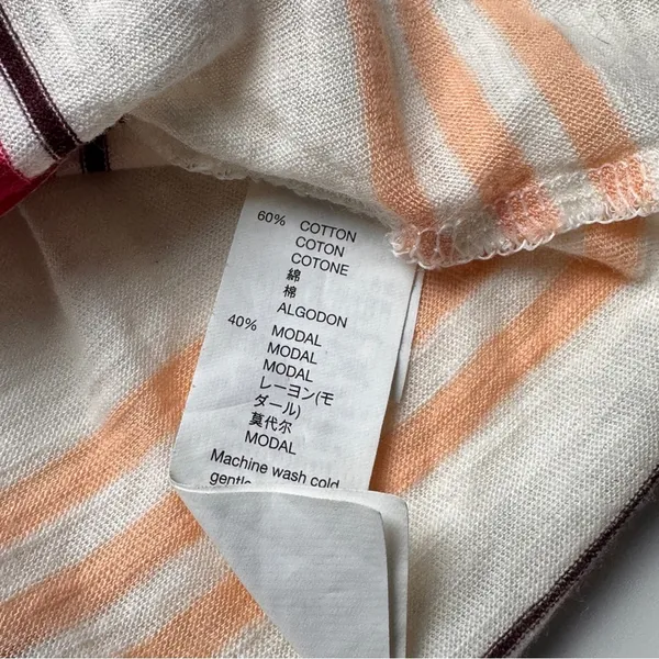 Gap Sleeveless Pocket Striped Sleeveless Top - Red, Orange, and White Sz S - Image 8
