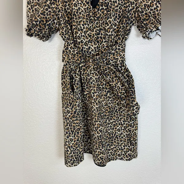 Marissa Webb Collective Carly Leopard Cheetah Mini Dress size 2 $398 - Image 12